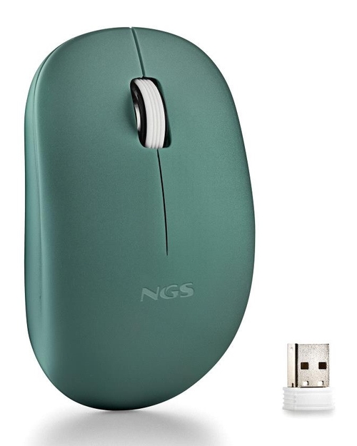 RATON NGS FOG PRO GREEN INALAMBRICO USB SILENIOSO