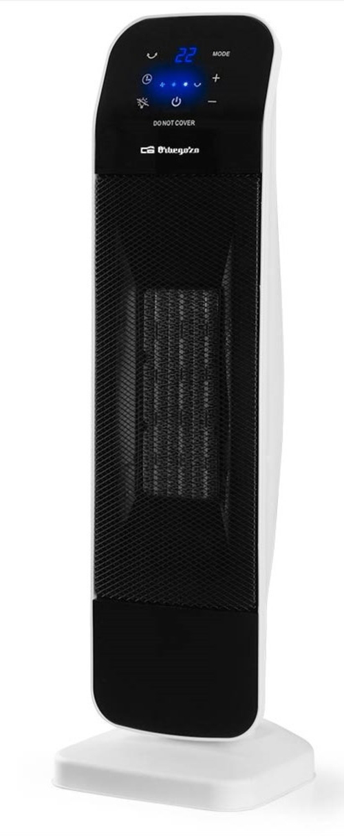 CALEFACTOR CERAMICO CR-5029 TORRE 2000W 2POT. M.DIST. TEMP.24H. PANT.LED Y TACTI