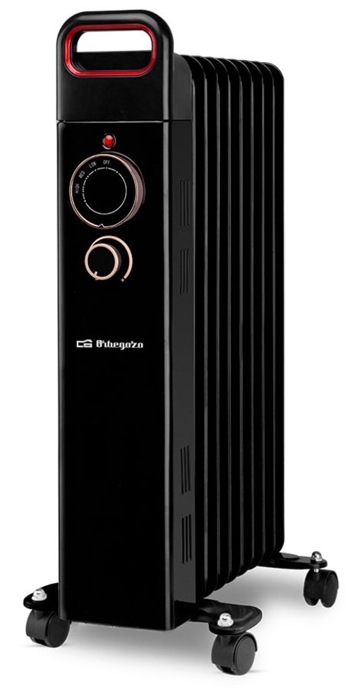 RADIADOR ACEITE RUN-2000 NEGRO 2000W 9ELE GRAN INERCIA TERMICA 3POT. TERM.REG. R