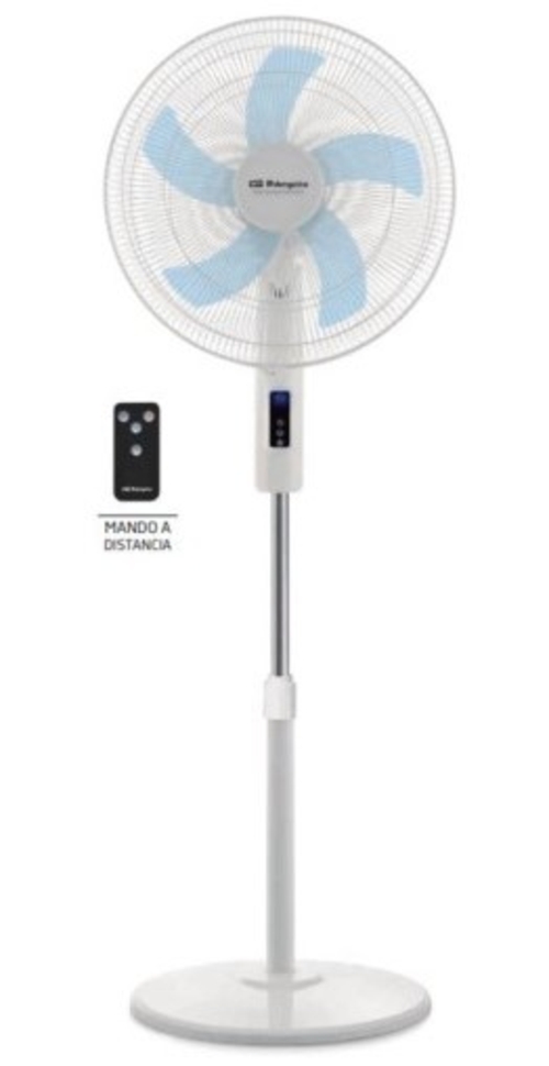 VENT. PIE SF-1240 BLANCO 40CM. 45W 3VEL. ALT.130CM M.DIST. TEMPOR. 12H