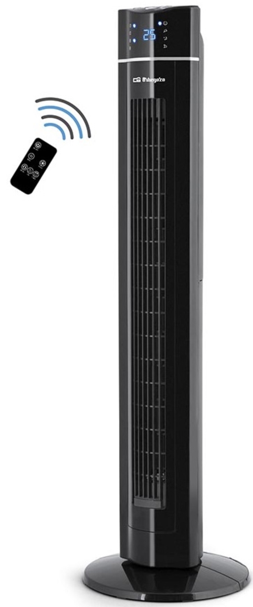 VENT. TORRE TWM-1009 NEGRO 3VEL 60W 107CM IONICO MANDO