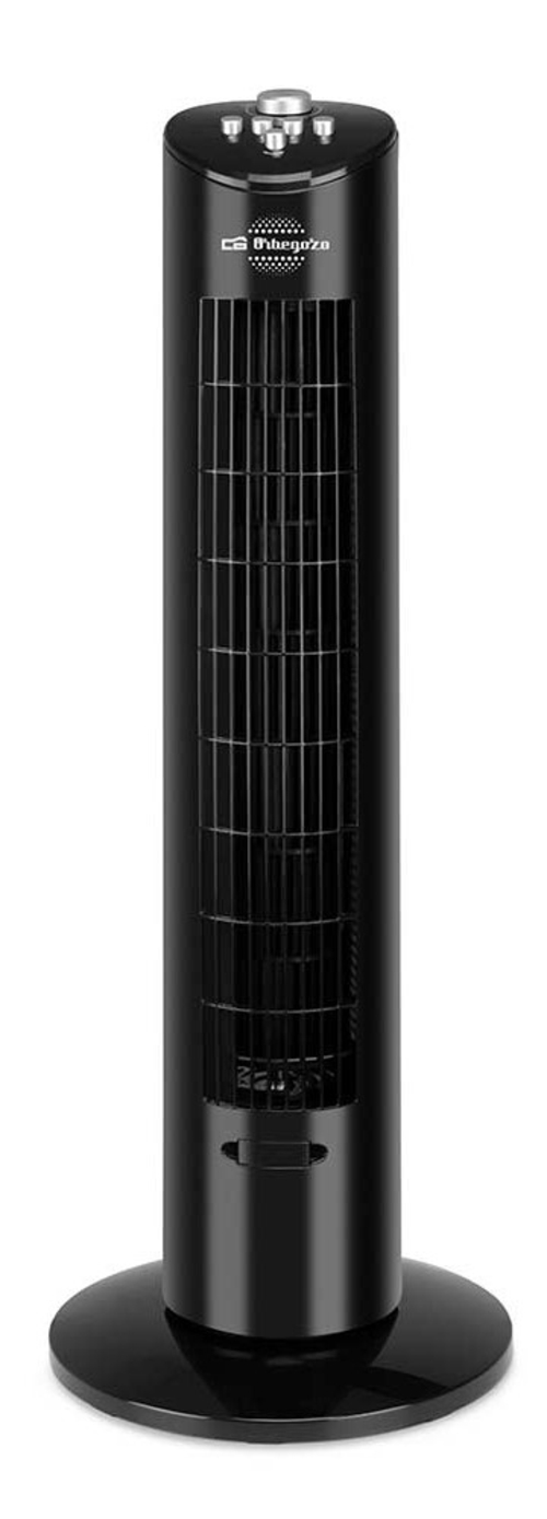 VENT. TORRE TW-0800 3VEL. ALT. 79CM. NEGRO TEMPORIZ. OSCILANTE