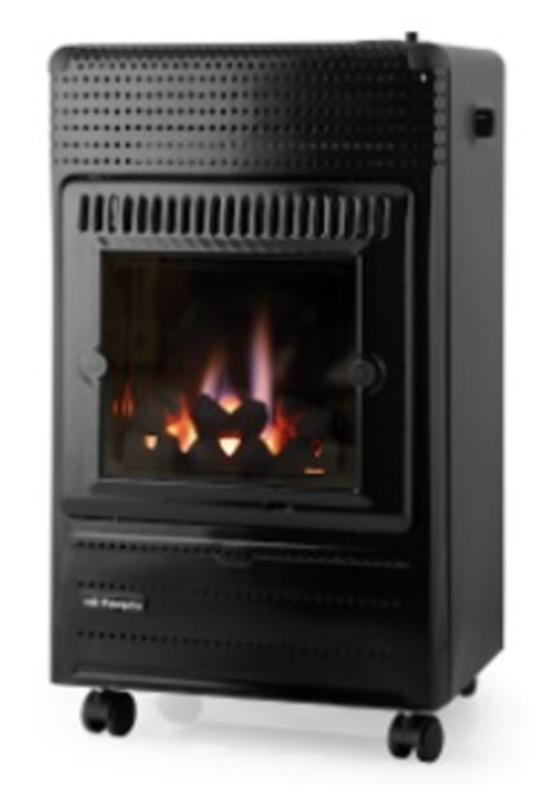 ESTUFA LLAMA AZUL HBF-95-N 3500W NEGRA EFECTO FUEGO REAL (A) 400X700X200 MM.