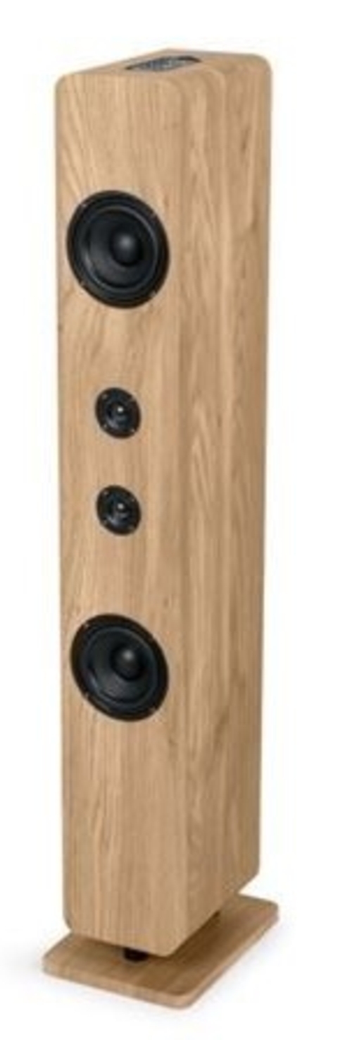 TORRE DE SONIDO DS702 120W 2 CANALES BT MADERA/NEGRO