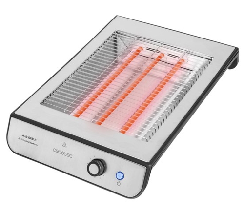 TOSTADOR PLANO TURBO 900W 6NIV. POTENCIA A.INOX. 3 RESISTENCIAS (08004)