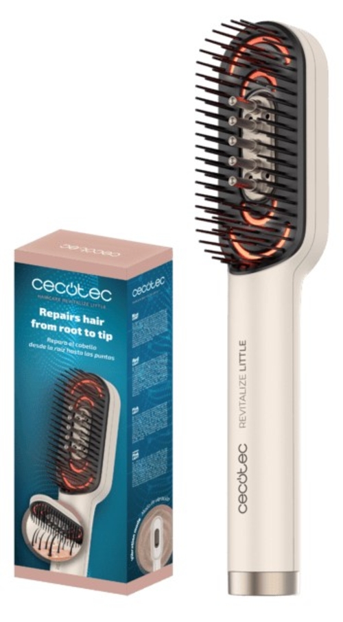 CEPILLO REPARADOR HAIRCARE APLICADOR SERUM Y MASAJE  4 LUCES LED (116308)