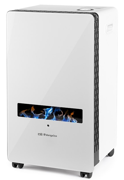 ESTUFA LLAMA AZUL HBF-120 BLANCA 3800KW. (A) ENCEN.PIEZOELEC. TRIPLE SIST.SEGUR.