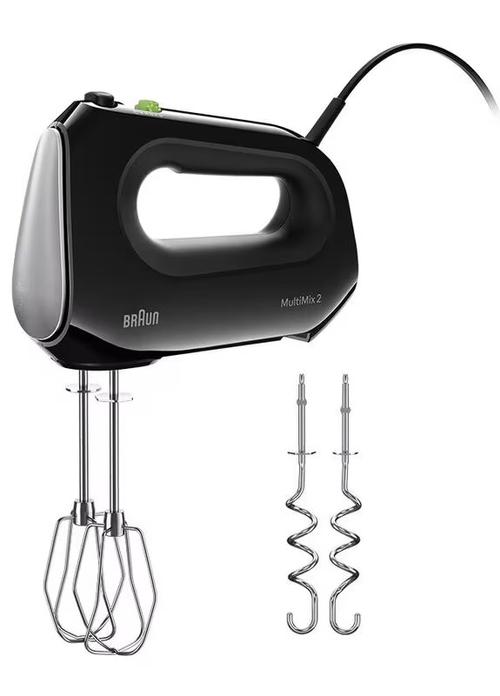 AMASADORA HM-2110-BK 500W 4VEL. + TURBO VARILLAS BOTON BLOQUEO