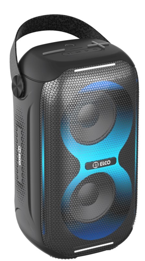 ALTAVOZ PORTATIL ELCO PA-75 LUZ 15W FM BT USB SD AUX