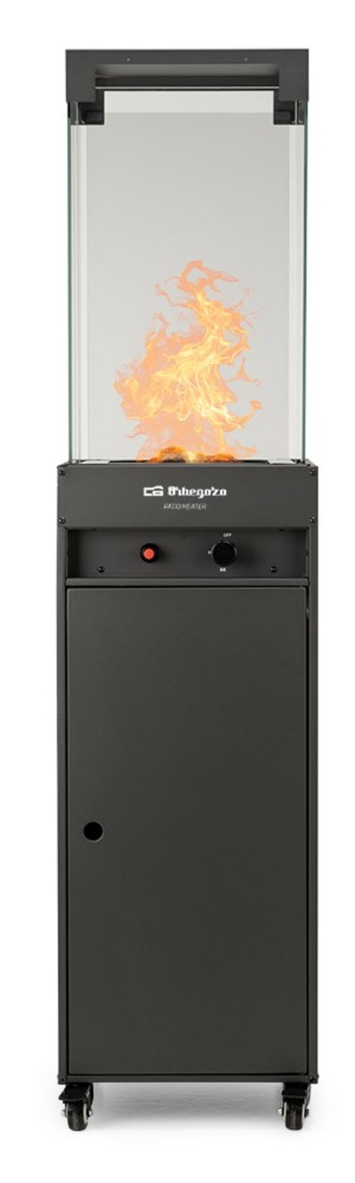 ESTUFA TERRAZA PHE-95 4000-8000 WTS. ENCEND. PIEZOELECT. EFECTO CHIMENEA