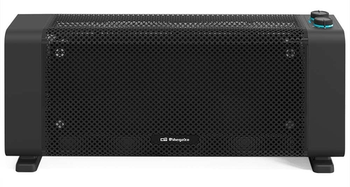 RADIADOR MICA RMB-1500 NEGRO 1500W 2POT. TERM.REG. ANTIVUELCO