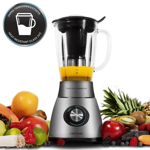 BATIDORA VASO POWER BLACK TIT. (04100) 2500WTS. JARRA 1,8LTS. 5VEL+TURBO LICUADO