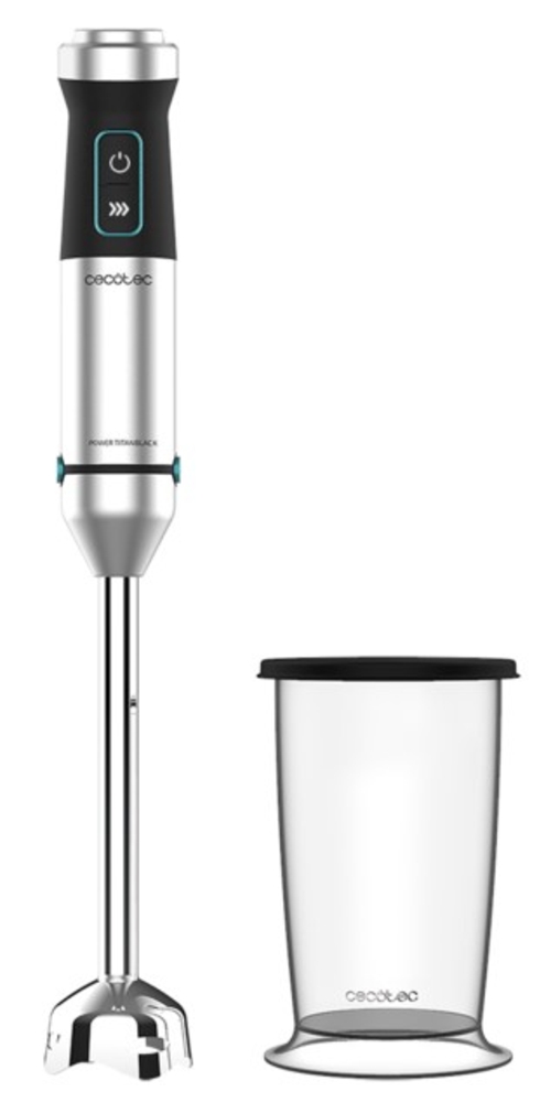 BATIDORA MANO POWER TITAN (04270) 1500W PIE XL FUNC. TURBO VASO 800ML.