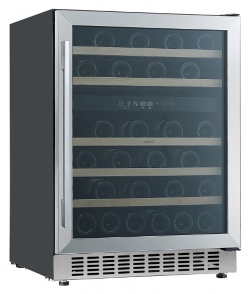 VINOTECA VI-59082/A INOX. N-FROST CAP.46 BOTELLAS 2 ZONAS TEMP. 07702004