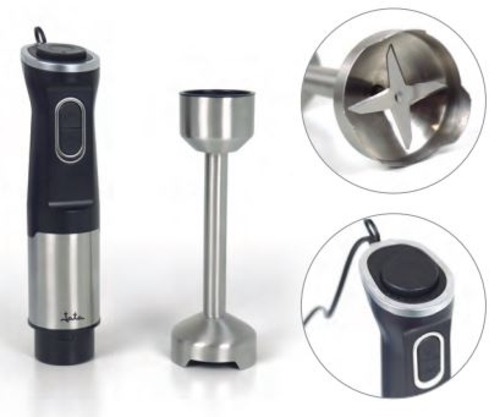 BATIDORA JEBT-1851 1500W PIE A.INOX. VASO 700ML. FUNCION TURBO