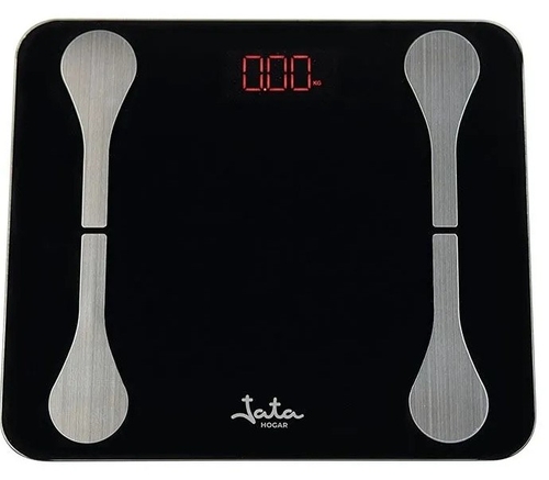 BASCULA ELECT. HBAS-1502 180KG BLUETOOTH NEGRA VISOR LED BAT.RECARGABLE