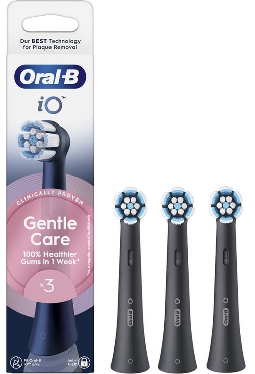 RECAMBIO CEPILLO IO GENTLE CARE NEGRO X 3