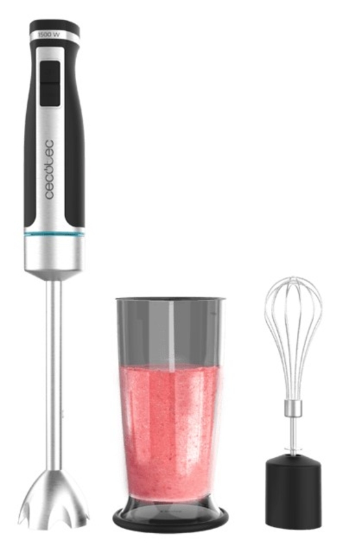 BATIDORA MANO POWERGEAR (100070) 1500W PIE XL FUNC.TURBO VASO 800ML VARILLA