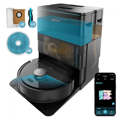 ROBOT ASPIR. CONGA X50 (114480) 4EN1 15000PA MOPA C/BASE BLUETOOTH/WIFI