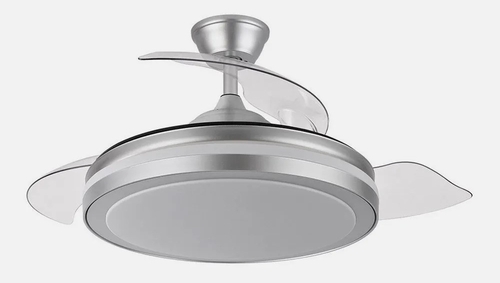 VENT. TECHO DC/R ESPARTA (184791410) PLATA 59W 3 ASPAS RETRACTIL