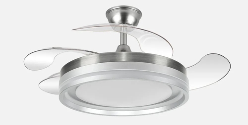 VENT. TECHO DC/R CERRATO (208691303) NIQUEL 59W 4ASPAS RETRACTIL