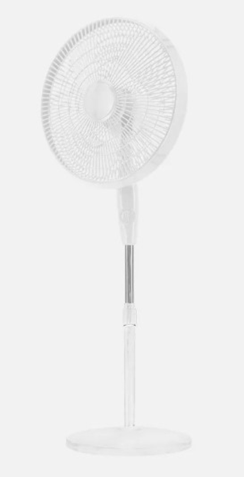 VENT. PIE ESCUDERO (257641001) BLANCO 50W 5ASPAS MOTOR AC 3VEL.