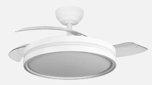 VENT. TECHO DC/R CAPITAN (259091301) BLANCO 60W 3ASPAS 107CM. 6VEL.
