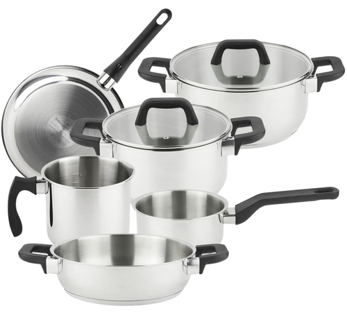 BATERIA COCINA MAGNIFIC 8 PZAS. A. INOXIDABLE APTA TODO TIPO DE FUEGOS