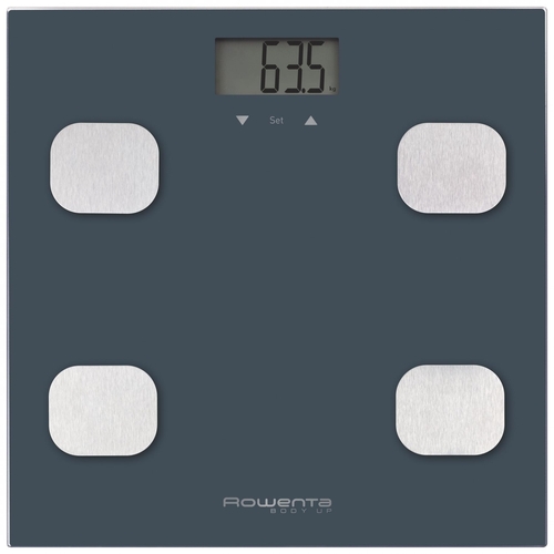 BASCULA BAÑO BR-2520-VO 150KG. 8 MEMORIAS PANT. LCD GRADUACION 100GR. NEGRA