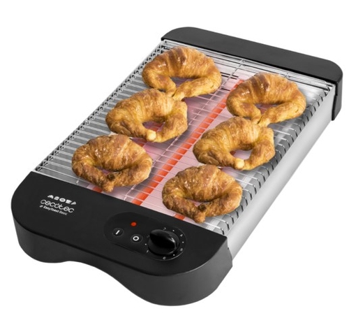 TOSTADOR PLANO TURBO (08010) 900W 6 NIV.POT. 3 RESIST. CUARZO HORIZONTAL