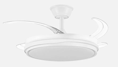 VENT. TECHO DC/R TEMPANO (208891301) BLANCO 59W 4ASPAS 106CM. 6VEL.
