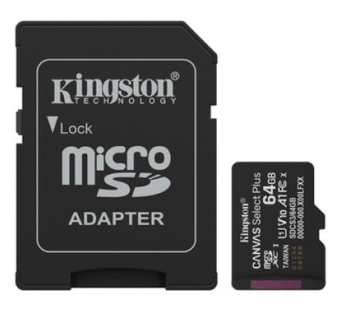 Micro Sd Xc 64Gb Canvas Select Plus Gen 3 100Mb/S