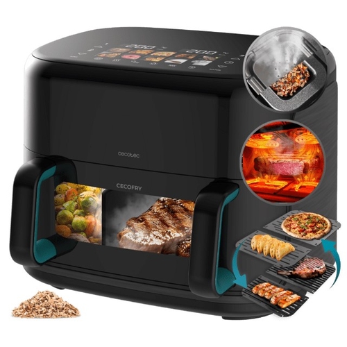 FREIDORA AIRE CECOFRY&GRILL (101139) 11LTS. 2800WTS. DOBLE CESTILLO O UNO SOLO