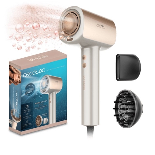 SECADOR NANO PLASMA CHAMPAGNE (101438) 1600 WTS. DIFUSOR + BOQUILLA