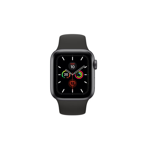 APPLE WATCH S5 GPS 44MM ALUMINIO GRIS ESPACIAL CORREA NEGRA DEPORTIVA MWVF2TY/A