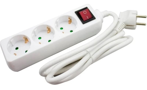 REGLETA METRONIC 495004 DE 3 TOMAS CON SEGURIDAD 1.5M BLANCA