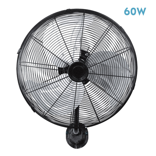 VENT. PARED ARRECIFE (213161020) NEGRO/PLATA 60W 3ASPAS MOTOR AC 3VEL.
