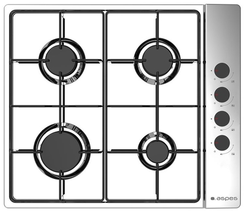PLACA AG-4601-X GAS 4F INOX. BUTANO IGNICION AUTOMATICA
