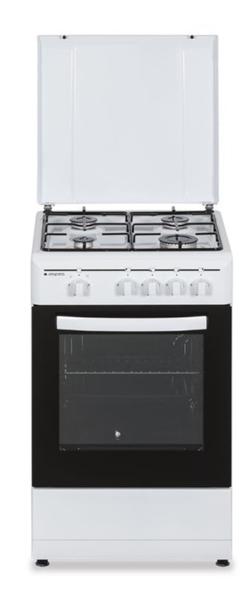 COCINA GAS AKG-4500-TM 4F 50CM. BLANCA 43 LTS. BUTANO HORNO GAS