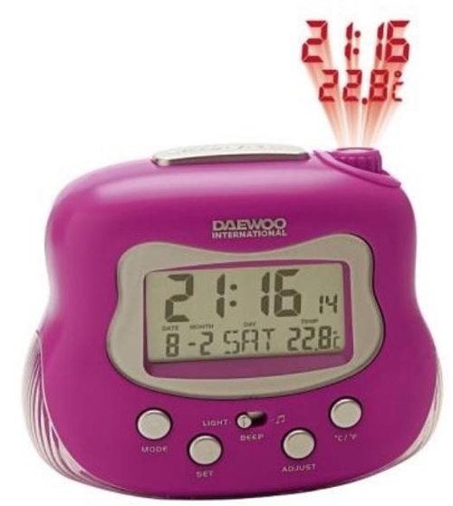 RELOJ DESPER DAEWOO DCP-225R ROSA