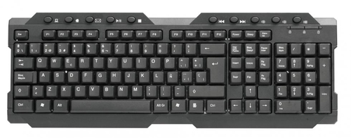 TECLADO MULTIMEDIA AURORA OMEGA OK026ES USB