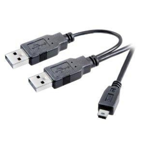 CABLE VIVANCO USBAx2/USBBmini 1M (45290)