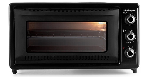 HORNO HO-392 39L NEGRO S.TEMP. 2RES REJILLA 39X65X41