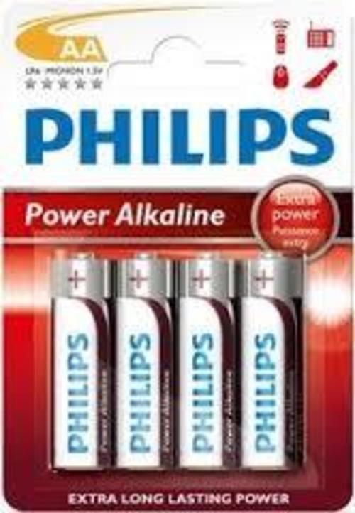 PILA ALCALINA PHILIPS AA LR6P4B POWERLIFE BLISTERX4