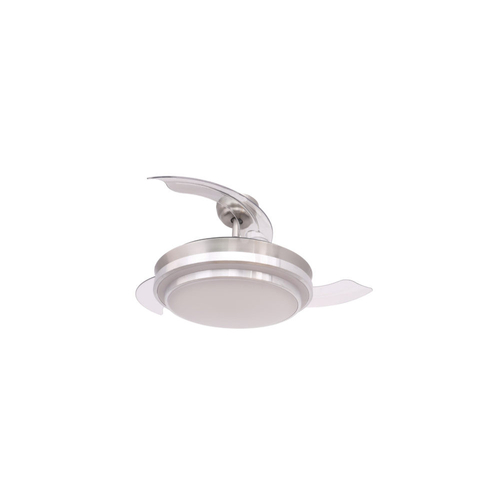 VENTILADOR TECHO DC/R VT-SENZA PLUS 6VEL. 3PALAS MOTOR DC PLATA 107CM. M.DIST.