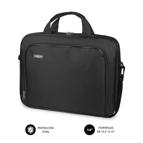 MALETIN SUBBLIM PORTATIL OXFORD LAPTOP BAG 13.3"-14"BLACK 1OLB030